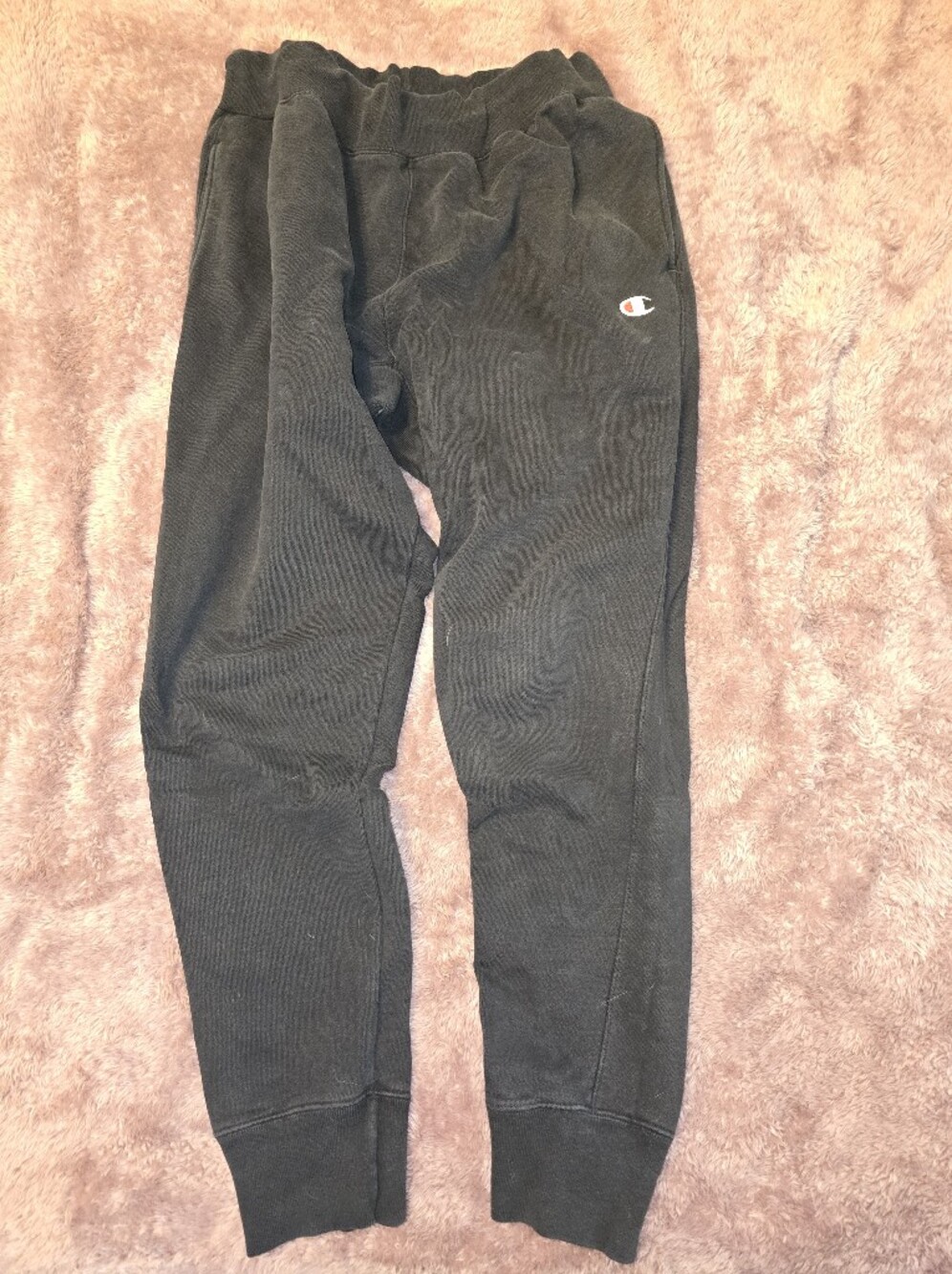 Champion Black Jogger Sweatpants with Small Logo